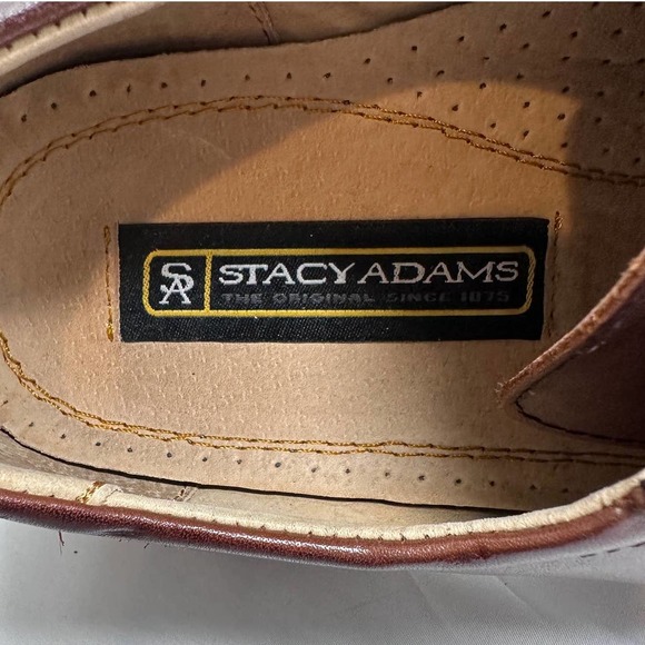 Stacy Adams Men’s Leather Oxford Square Toe Shoes size 9 - Picture 8 of 9